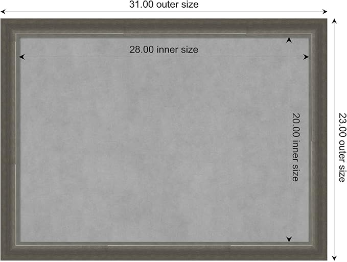 Amanti Art Silver Framed Magnetic Board 23x31 Medium Vision Board - Image 4