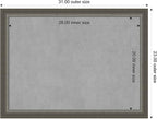 Amanti Art Silver Framed Magnetic Board 23x31 Medium Vision Board - Image 4