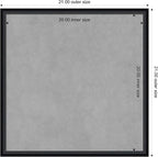 Amanti Art Black Framed Magnetic Board 21x21 Medium Vision Board - Image 4