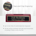 Business Wood Name Plate for Desk | Custom Desk Name Plate Personalized Gift - Image 3