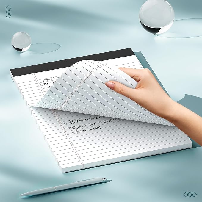 AILZFEI 3 Pack Legal Pads 8.5 x 11 inch Notepad, 30 Sheets per Note Pads Wide - Image 4