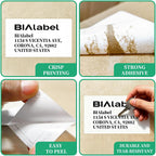 2.4 Inch x 100 Feet Continuous Thermal Labels, 12 Rolls | Replacement for Brother Dk-2205, Compatible with QL-Series Printers Listed Below, Includes One Reusable Frame