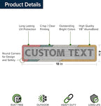 Custom Sign, Custom Street Sign, 11 Font Colors, 13 Font Styles, 4 Hole Options - Image 6
