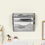 EasyPAG 3 Pocket Mesh Wall File Organizer, Hanging Paper Folder Holder - Image 5