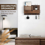 Lucundm Key Holder Wall Mount, Mail Holder - Image 4