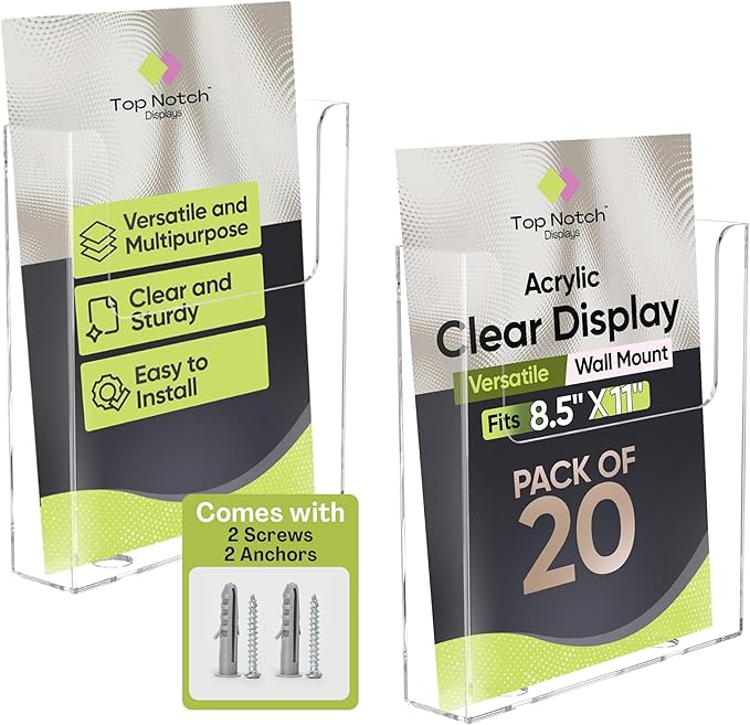 Top Notch Displays Acrylic Brochure Holder by TopNotchDisplays