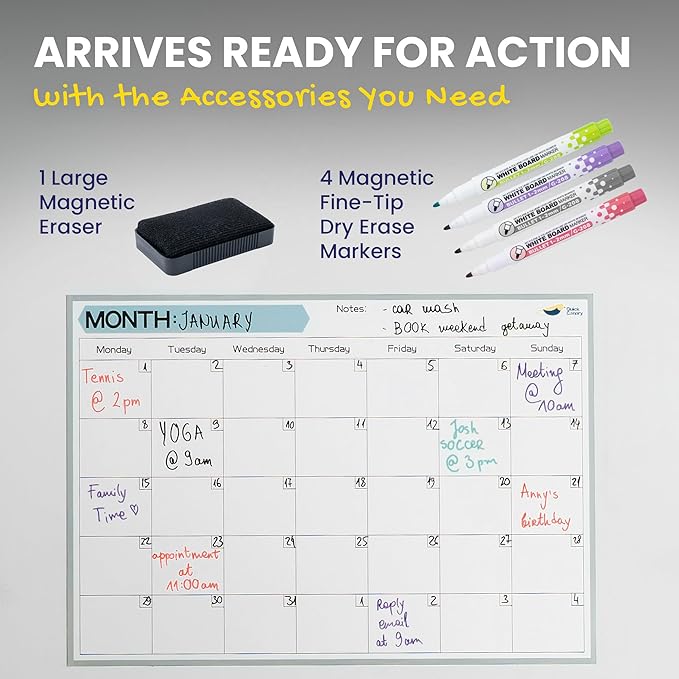 Monthly Magnetic Calendar for Refrigerator - Image 5