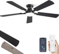 zmishibo 52 inch ceiling fans with lights, remote&app, main product view