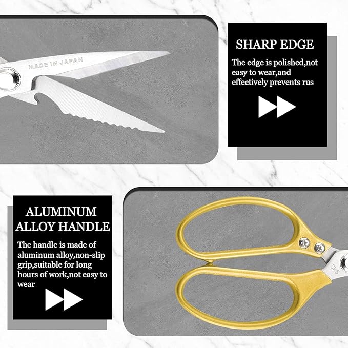 Kitchen Scissors All purpose, Have duty Stainless Steel Cooking Shears - Image 8