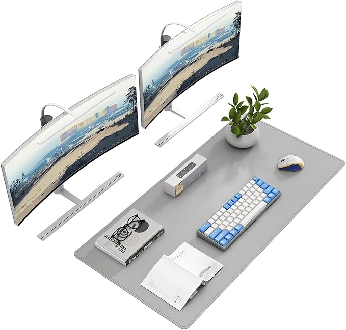 DAWNTREES Desk Mat Protector, PU Leather Desk Pad, Non Slip, Large Mouse Pad by PremiumDeskPadatDawnTrees