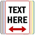 Custom Arrow, Custom Directional Sign, Two Way Arrow, 18x24 Inches, 55 mil by MySignCenter