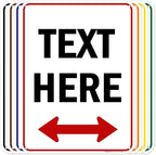 Custom Arrow, Custom Directional Sign, Two Way Arrow, 18x24 Inches, 55 mil by MySignCenter