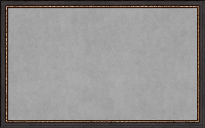 Amanti Art Black Framed Magnetic Board 27x43 Large Vision Board by AmantiArt