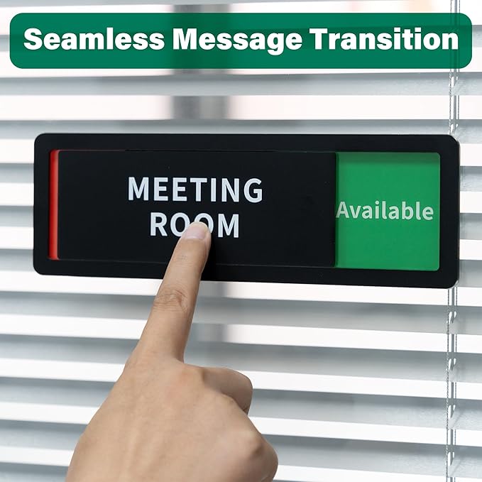 Conference Room Office Door Sign Do Not Disturb, Versatile In-Use/Available - Image 5