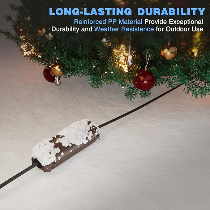 Flemoon Outdoor Extension Cord Waterproof Cover, Weatherproof Electrical - Image 7