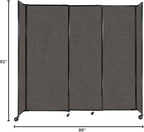 Versare Straightwall Sliding Portable Wall Partition | Freestanding Office - Image 7
