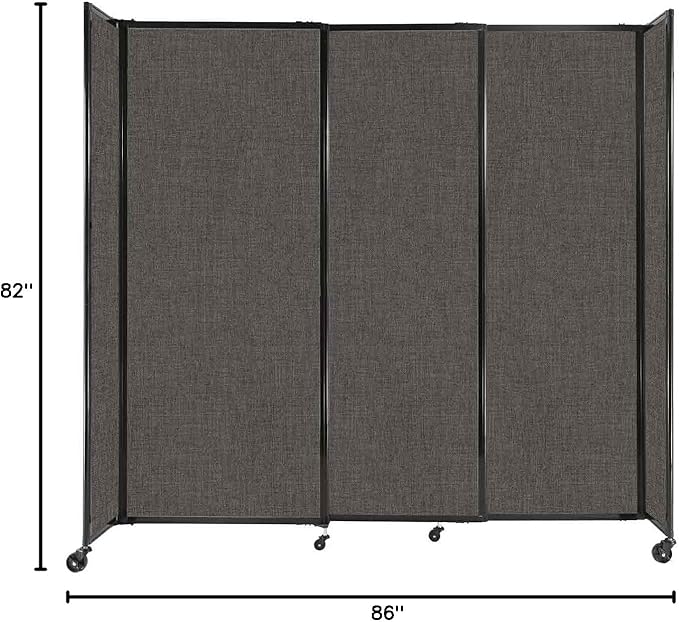 Versare Straightwall Sliding Portable Wall Partition | Freestanding Office - Image 7