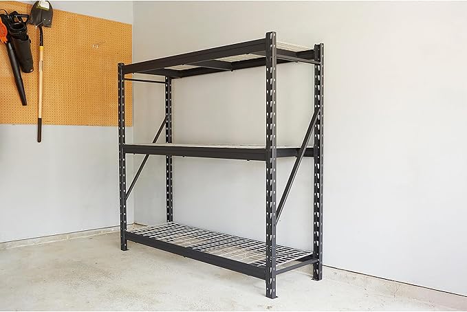 Ironton Industrial Shelving Rack, 3 Storage Shelves Steel Construction 3-Tier - Image 2