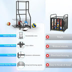 sports equipment garage organizer,garage ball storage rack for on a desk or shelf