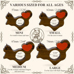 Cat Book Page Holder with Detachable Heart Gifts for Valentine's Day,Walnut Thumb Book Page Holders for Reading,Book Opener Holder Reading Accessories for Book Lovers with Gift Box (Large 0.94")