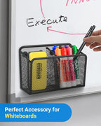 Magnetic Pen Holder, Metal Strong Magnet Pen Cup Magnetic Marker Storage Basket - Image 6