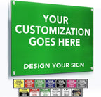 Custom Metal Signs, Personalized Aluminum, Customized Safety, Business Signs by SpeedyOrders