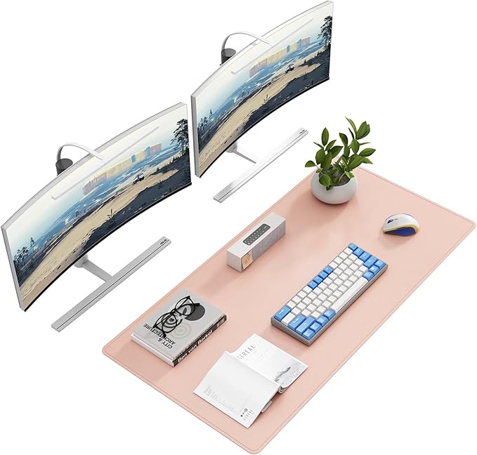 DAWNTREES Desk Mat Protector, PU Leather Desk Pad, Non Slip, Large Mouse Pad by PremiumDeskPadatDawnTrees