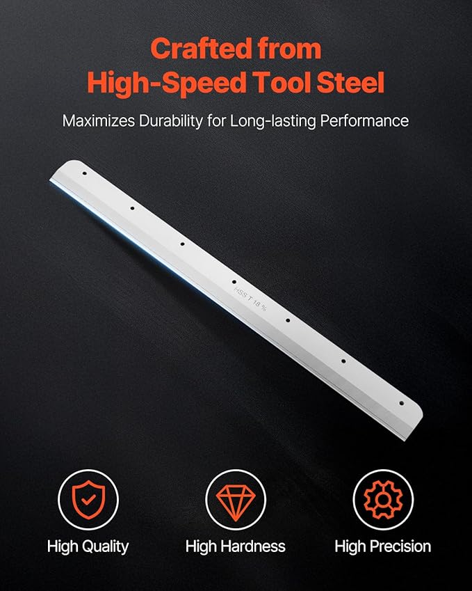 VEVOR Paper Cutter Blade, Heavy Duty Steel Blade Replacement Suitable - Image 2