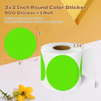 3 Inch Round Color Coding Labels - Image 2