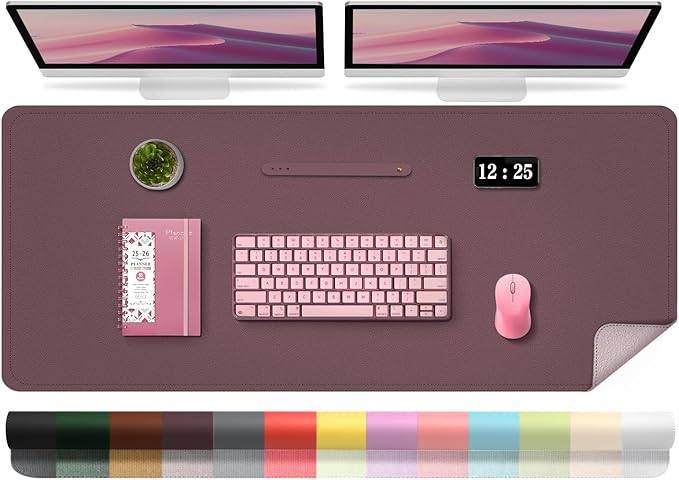 Large Desk Pad, 47.2'' x 23.6'', Computer Mat by BLESWIN