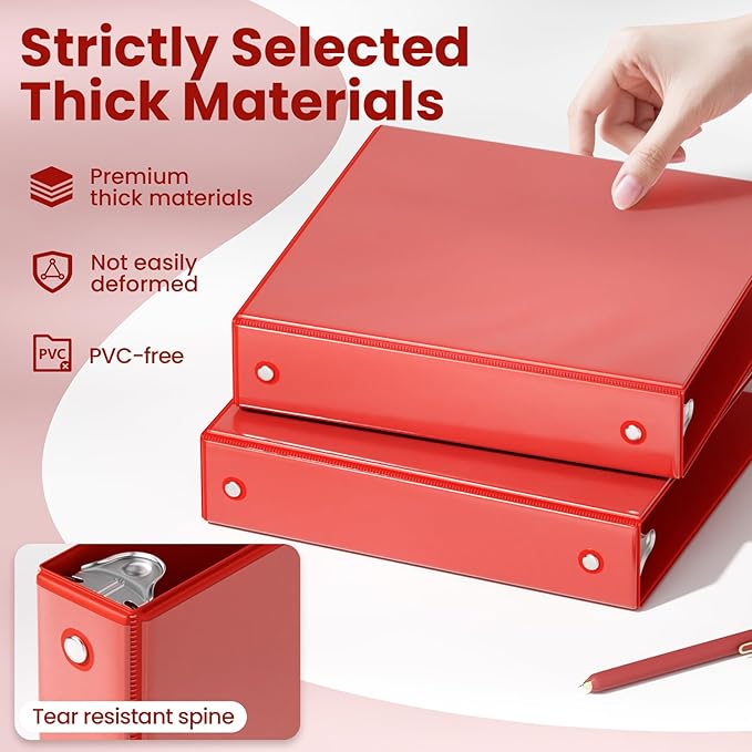 SUNEE 3 Ring Binder 1.5 Inch 1 Pack - Image 4