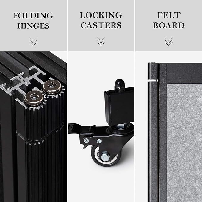 Strongbird Room Partition, Folding Privacy Divider, Office Partition Dividers - Image 5