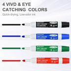 SUQJOY Dry Erase Markers, BulletTip Whiteboard Markers, Low Odor Thick Dry - Image 2
