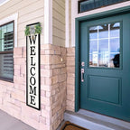 LuZhiQiang Front Porch for Welcome Standing Sign 45"X9" Vertical Tall Long - Image 7