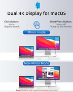 Laptop Docking Station 13 in 1, Dual Monitor Triple 4K Display, 8 USB C/A Ports - Image 4
