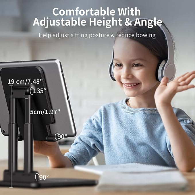 TriPro Tablet Stand -Portable Monitor Stand, 4.72" Wide, Adjustable & Foldable - Image 4