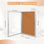 Enclosed Bulletin Board with Locking Door, Outdoor Bulletin Board Weatherproof - Image 2