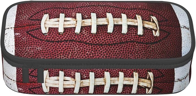 HKHEHOP American Football Ball Vintage Theme Pencil Case Storage Pencil Pouch - Image 2