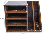 PAG Wood Desktop File Holder Organizer Mail Sorter - Image 4
