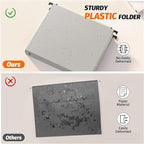 Shutex Extra Capacity Plastic Hanging File Folders, 12 Pack Reinforced - Image 3