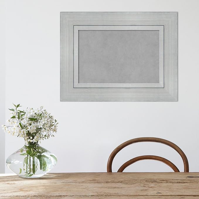 Amanti Art Silver Framed Magnetic Board 19x25 Small Vision Board - Image 5