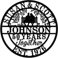 Personalized Wedding Anniversary Sign Gifts, Custom 50th 40th 65th 60th 25th by HZYCYYFC