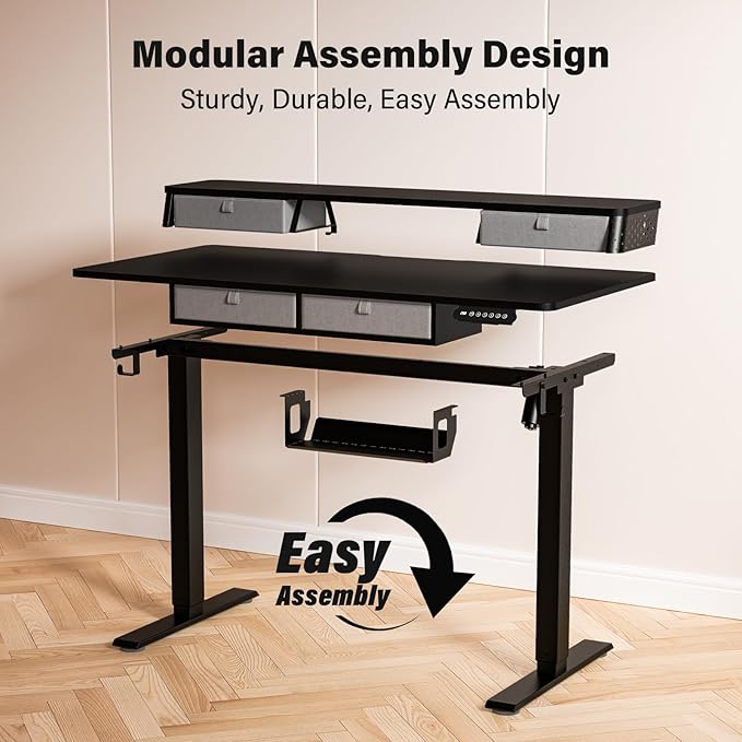 Kingant 48 x 24 Inch Electric Standing Desk - Image 8