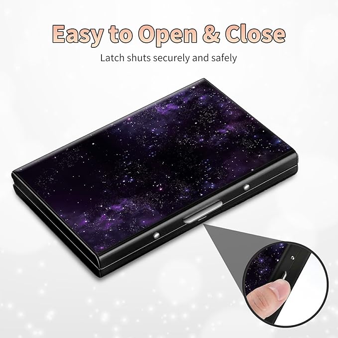 BWEGRHE Slim Credit Card Holder, Aluminum Minimalist Hard Case Pocket-Sized - Image 6