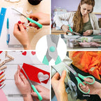 Scissors, iBayam 8" All Purpose Scissors Bulk 3-Pack, Ultra Sharp 2.5mm Thick - Image 6
