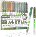 kander Acrylic Gel Pens, 12 Colors Highlighter Acrylic Gel Ink Pens by Yourcreativeassistant