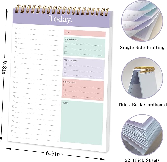 GOLDPEI To Do List Notepad - Image 3