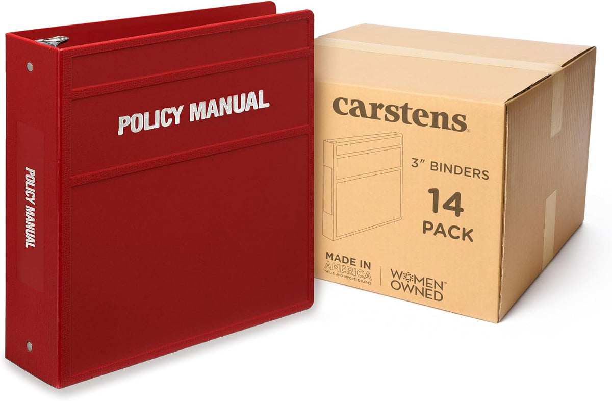 Carstens 3-Inch Heavy Duty Round Ring Binder