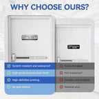 Electrical Room Sign for Business Door，Self-Adhesive Durable Brushed Silver - Image 3