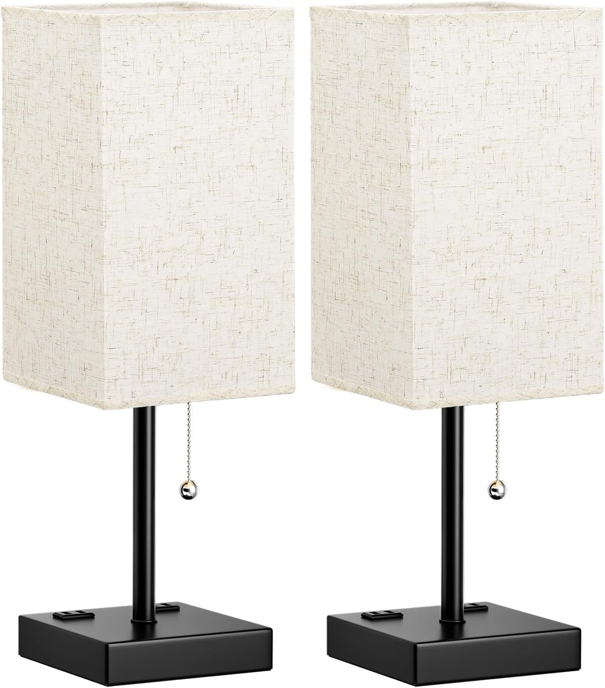 Fenmzee Bedside Lamp for Bedroom Set of 2 - Table Lamp for Nightstand